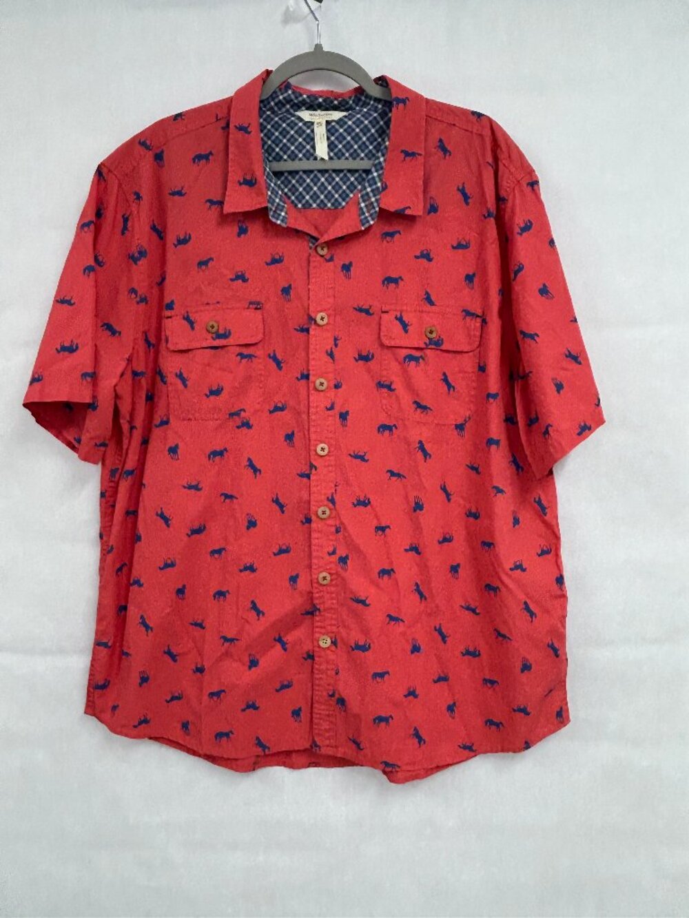 Eclectic Festival Indie Horse Matilda Jane Mens XXL Camp Shirt Front Casual Boho